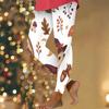 Women Plus Size High Waist Full Length Fitted White Printed Mushroom Floral Yoga Leggings
