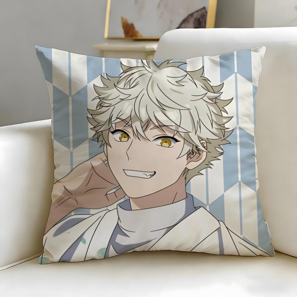 Anime Blue Period Cushion Cover Soft EasyWash Pillow Case Versatile for Couch Bed Travel and Office