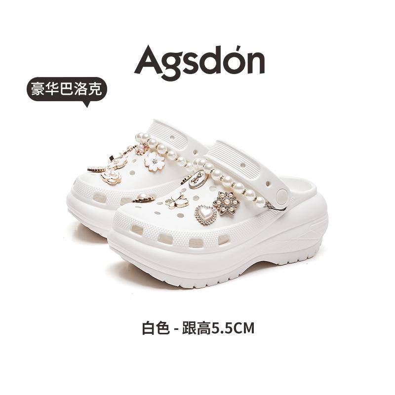Thick-soled hole shoes New summer soft-soled beach sandals eva slippers 35-36