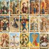 Pachet Tarot Unic, 78 de Cărți Tarot din Lut pentru Începători și Cititori Experimentați, cu Ghid, Instrumente pentru Reflecție
