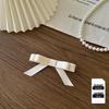 White Satin Bow Brooch Tie for Shirts & Dresses - Lolita Style Accessories