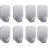 Mini Hook: Stainless Steel 304 No-Drill Wall Mount - Adhesive Installation for Kitchen Bathroom Office - Hanging Small Items Like Files Towels Keys