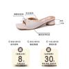 Beautiful cool slippers women's summer wear fashion temperament versatile high heels women's shoes great-looking slippers