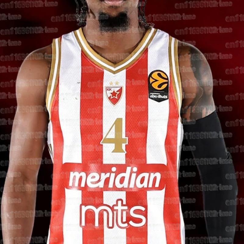2026 Summer Serbia Belgrade Red Star European Basketball Sportswear Tank Top Breathable Quick Drying Fan Family Tank Top