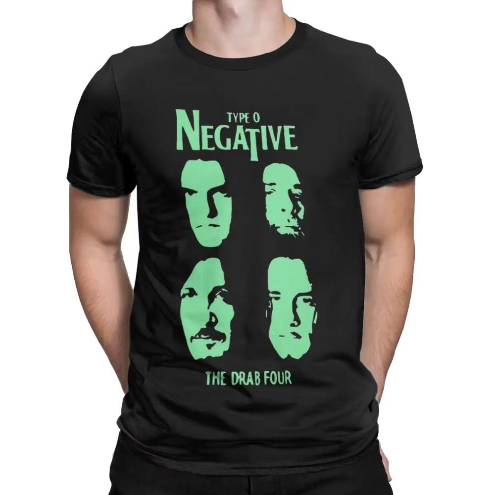 Pánská bavlněná volnočasová trička Type O Negative s krátkým rukávem, letní