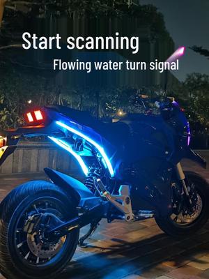 Motorcycle LED Sequential Turn Signal & Taillight Strip - Multi-Color Accessory for Modification & Decoration