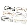 Vintage Square Metal Glitter Frame Reading Glasses Gafas Women Fashion Optical Eyewear Anti-blue Light Presbyopic Eyeglasses