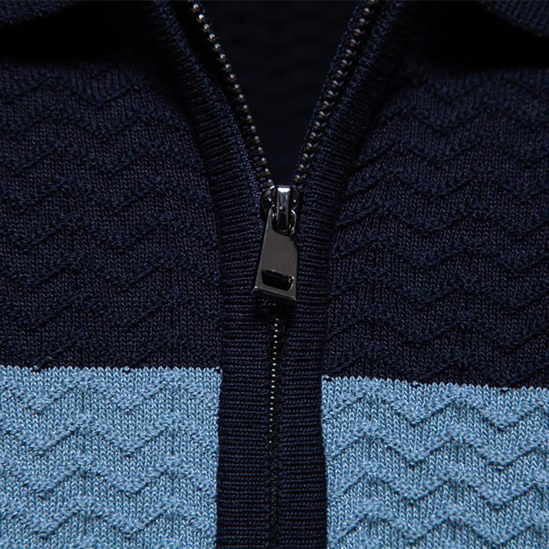 Gant Sommer Ny Brodert Herre High-end Stripet Business Kortermet Tynn og Allsidig Krage Halv Glidelås Kortermet Skjorte