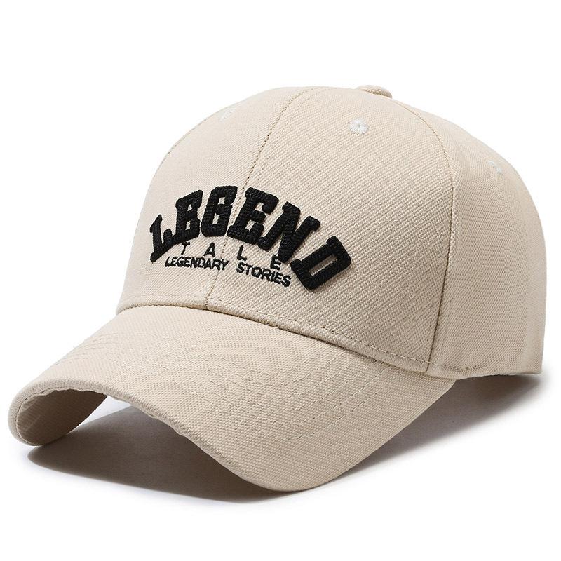 Spring and Autumn New Korean Version of Letter Embroidered Baseball Cap Men's Casual Versatile Curved Brim Cap Women's Face Small Hat