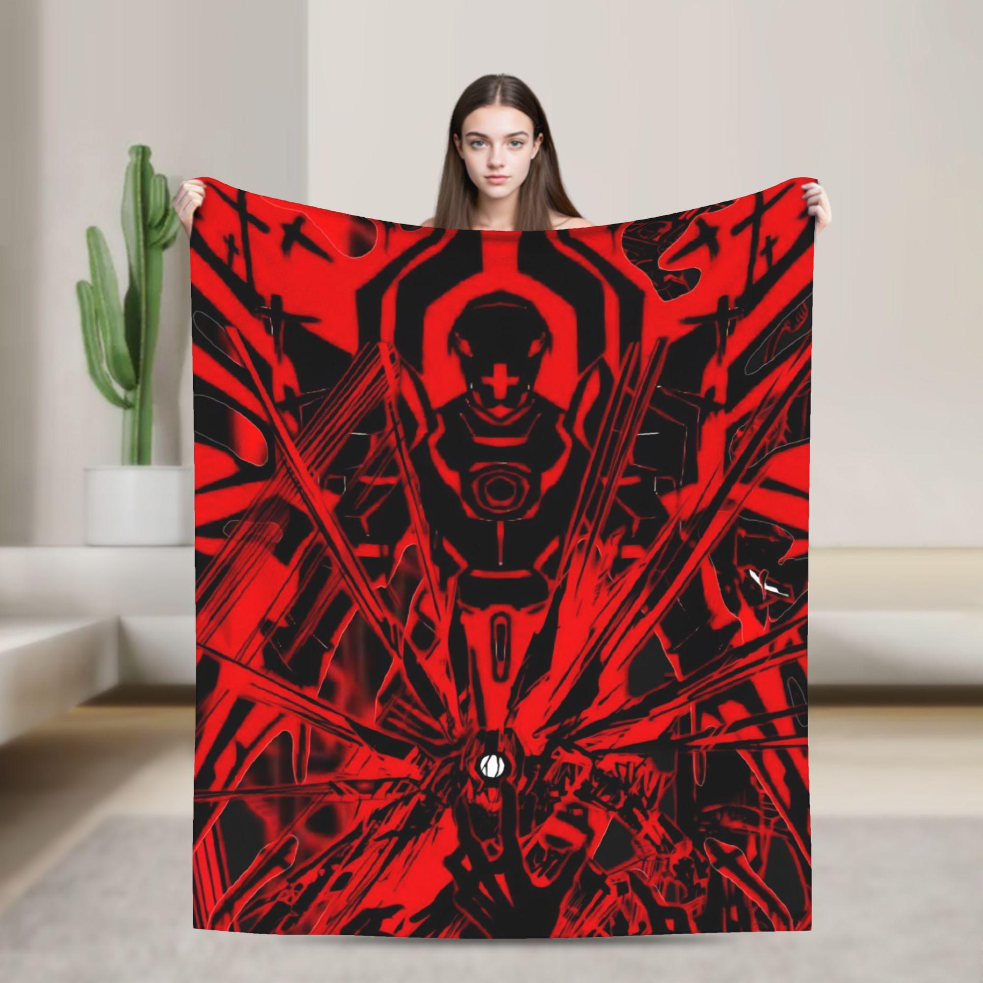 Ultrakill Gabriel Game Blanket Warm Graphic Plush Throw Blanket For Couch Chair Airplane Travel Flannel Bedspread Bed Cover 75X95CM