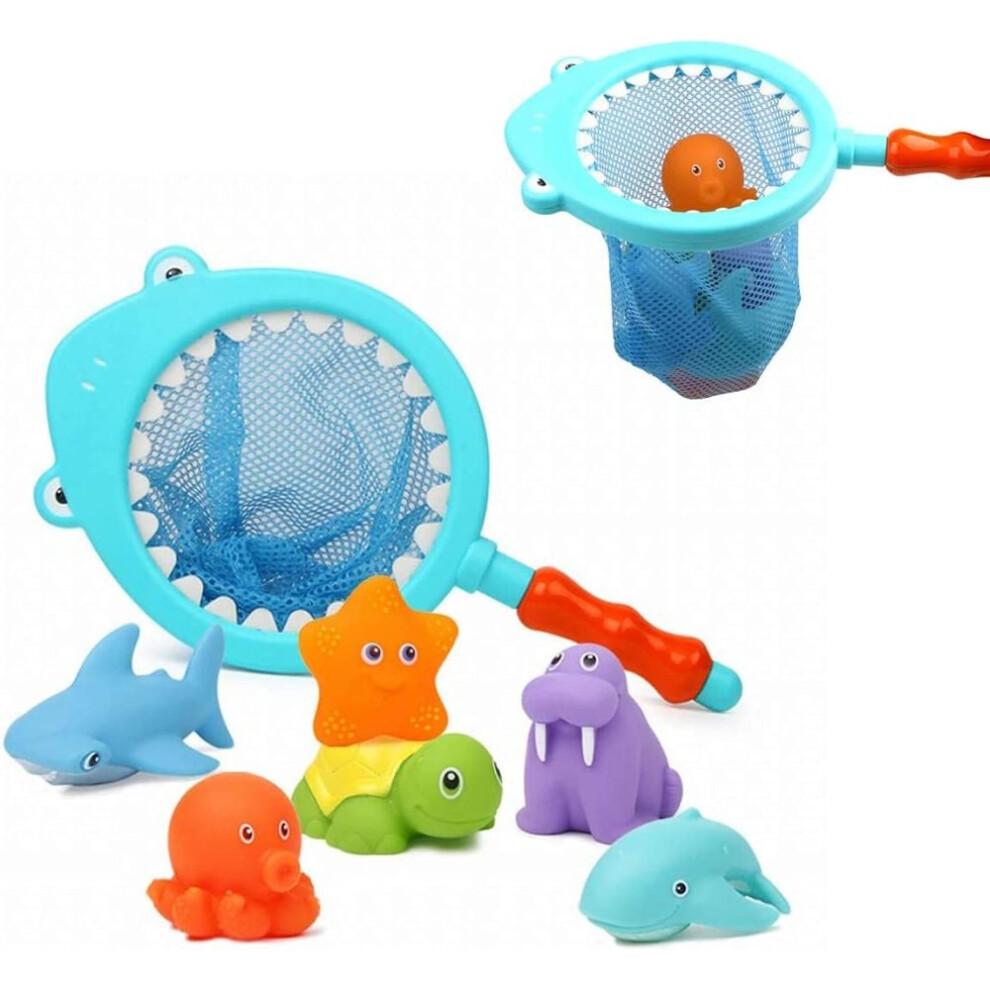 Whimsical Bath Set, Floating Animals with Color Changing Effects, Educational Bathtub Fountain for Toddlers' Imaginative Play