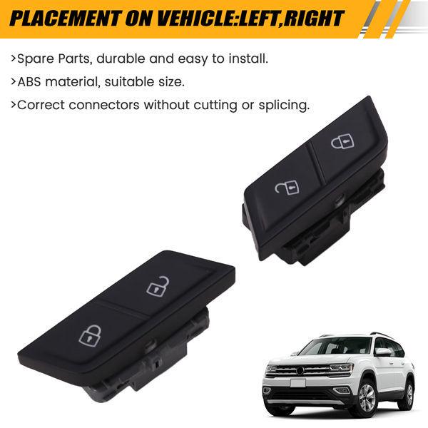 1 пара кнопок переключателей 3CG962125 и 3CG962126 для Volkswagen Teramont 17-21 None