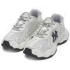 MLB New York Yankees Slip Resistant Abrasion Resistant Low Top Chunky Sneakers Unisex White 3ASHW075N-50WHS