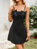 Women's Spaghetti Strap A-Line Bowknot Formal Dress - Trendy and Playful
