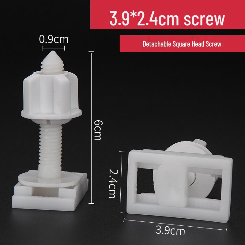 Toilet Seat Under-Mount Fixing Kit with Flush Buckle Accessories