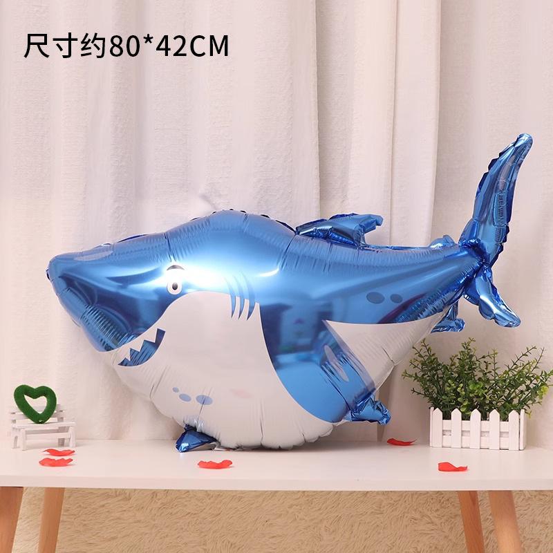 Ocean Animal Balloons, Baby Birthday Party Arrangement, Children'S Birthday Cartoon Living Room Print Special Shape
