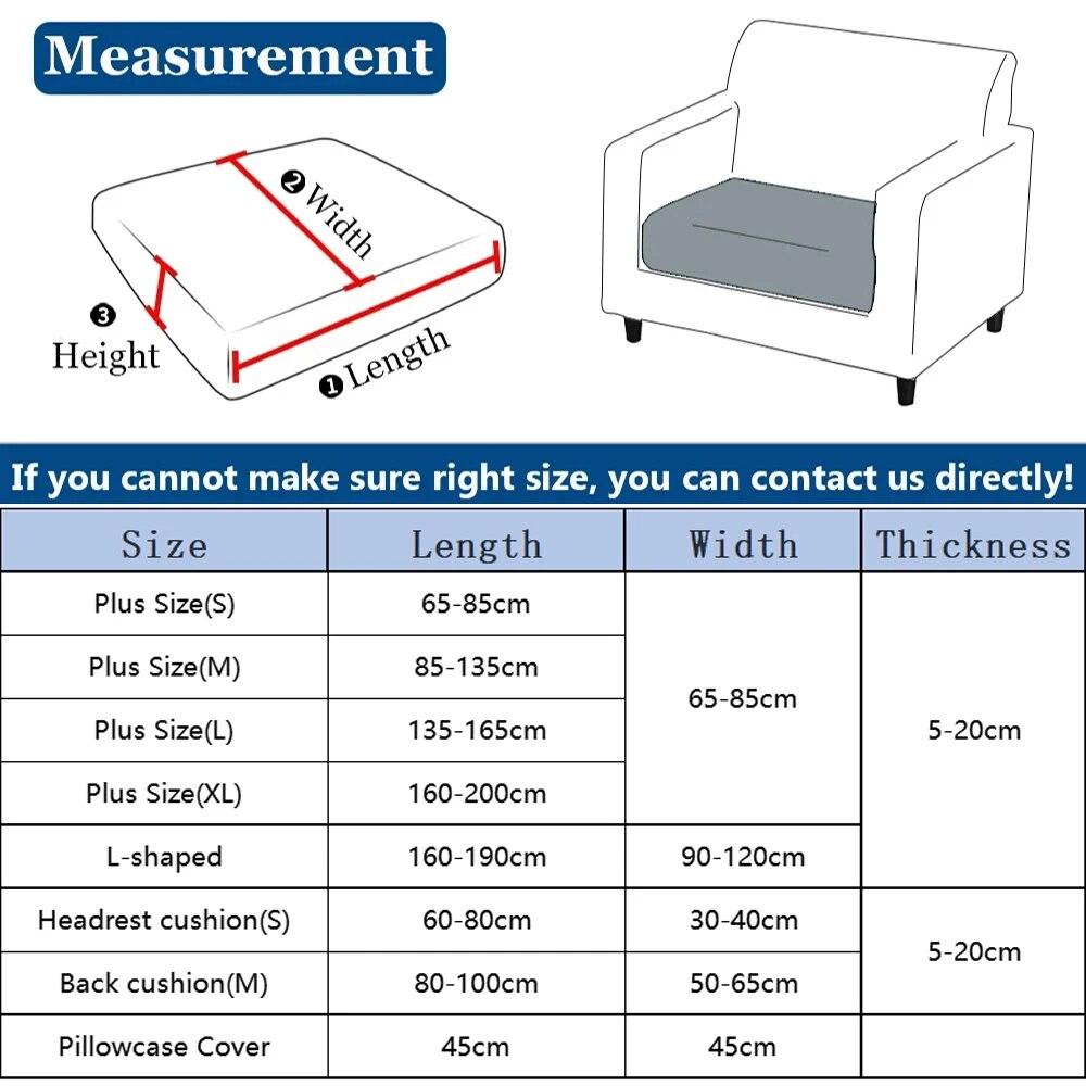 Żakardowe grube pokrowce na sofy luksusowe miękkie poszewki na poduszki na sofę elastyczna jednokolorowa Sofa narzuta na sofę salon w kształcie litery L nadający się do prania