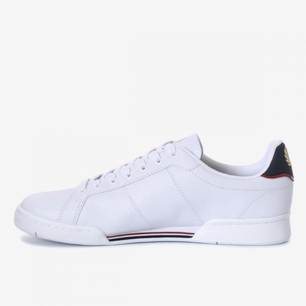 Fred Perry Unisex White Leather Sneakers B722