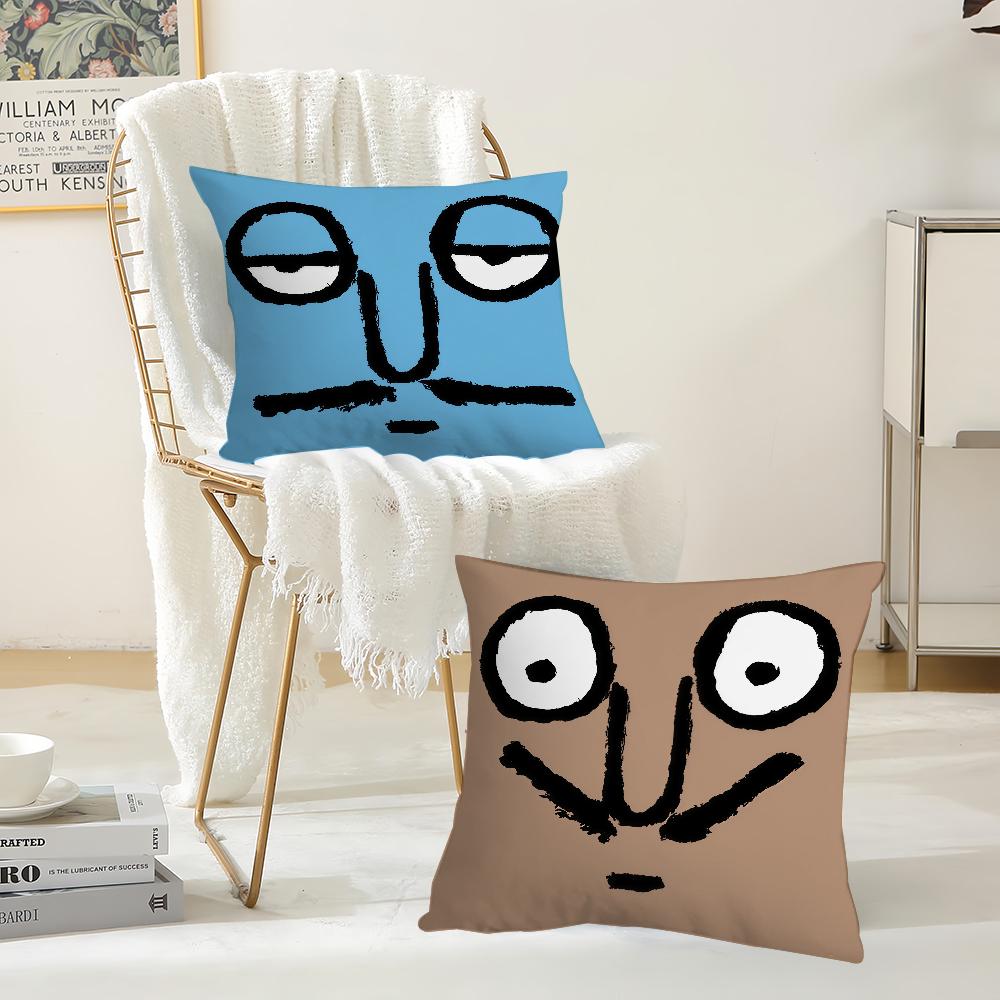 Aesthetic Art J-Jean J-Jullien Pillow Case Suitable For Bedrooms Living Rooms Cars Home Decoration