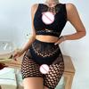 Women'S Sexy Bodysuit Mesh Lingerie Set For Dates And Passion - Open Crotch Nightgown
