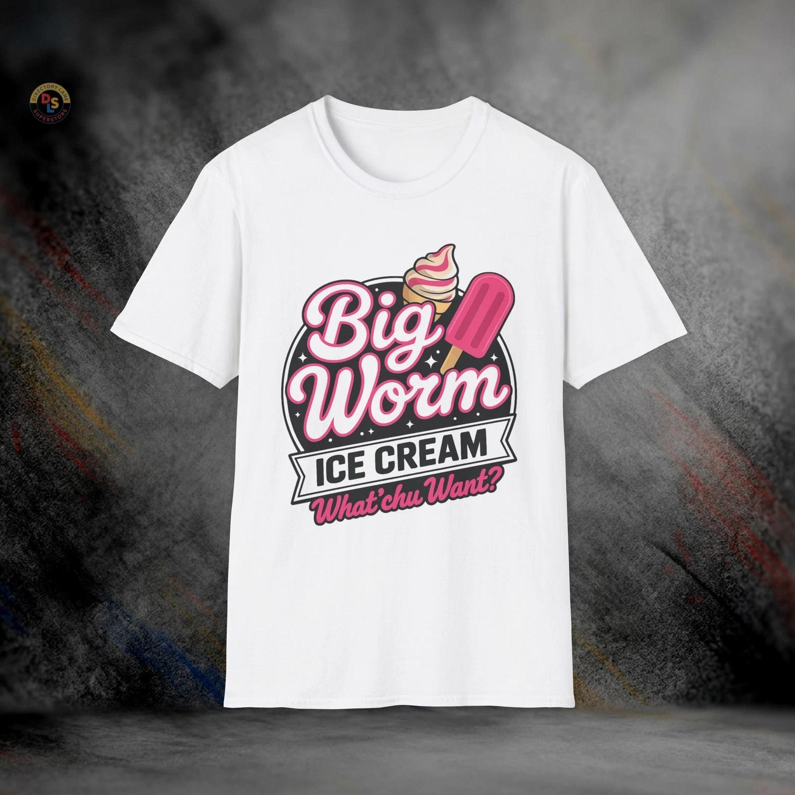 Big Worm Ice Cream Friday Movie T-Shirt | Softstyle Tee XXL