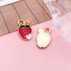 Strawberry Fruit DIY Korean Jewelry: Cute 3D Mini Pendant for Bracelets