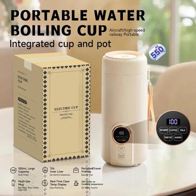 New Electric Kettle Portable Heating Cup Multifunctional Boiled Water Pot Smart Teapot Adjustable Temperature Kettles EU Plug