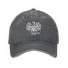 Polnischer Weißer Adler Denim Stoff Kappe Lässige Baseballkappen Verstellbare Mütze Sommer Unisex Baseballkappen