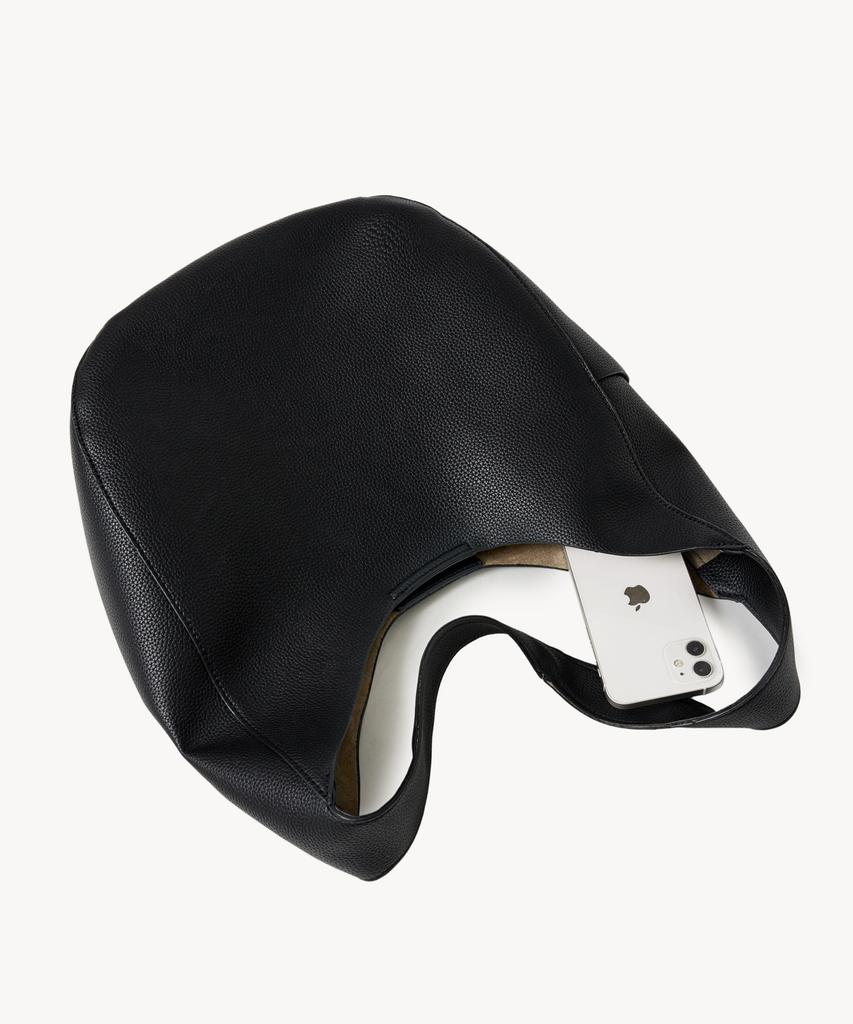 Lady Volume Edit Hobo Bag (Black)