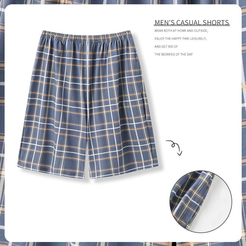 

Мужские летние свободные шорты больших размеров, тонкие повседневные пижамные штаны, которые можно носить 4XL грязно-белый