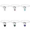 iF ME Trendy Ins Charme Acryl Schmetterling Anhänger Imitation Perle Perlen Armband für Frauen Mädchen Toggle Armband Schmuck Geschenk Neue