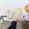 Textured Diamond On the New Casual 2025 Spring New Solid Color Fashion Trend Foreign Style Portable Underarm Shoulder Women's Bag