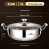 Minnai 316 Edelstahl Mehrzweck-Hot Pot