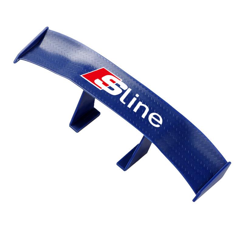 Car Rear Spoiler Mini Spoiler Wing Small Tail Emblem Sticker Decoration For TT Q3 Q5 Q7 Q8 B5 B6 B7 B8 B9 Q7 8P 8V 8L A3 A4 A5 A6 A7 A8 8L R8