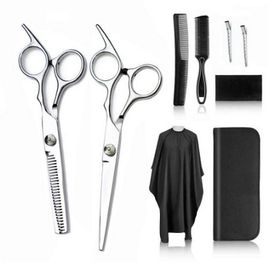 

Набор парикмахерских ножниц белого цвета длиной 6 дюймов: Плоские и зубные ножницы для взрослых и детей