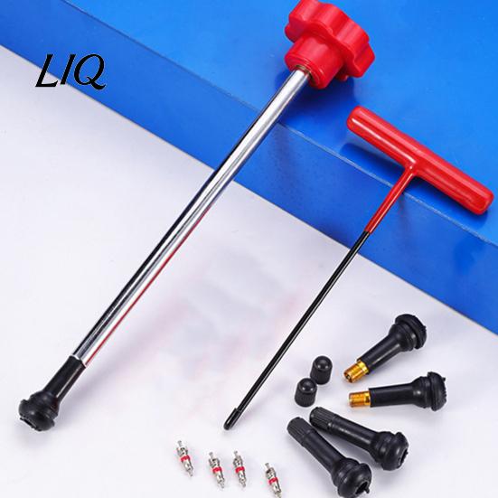 TR414 Valve Stems 23Pcs Tire Stem Tool Set, Quick Change Installer Kit with TR413/TR414 Repair Stems, 4-Way Core Removal for Cars Motorcycles