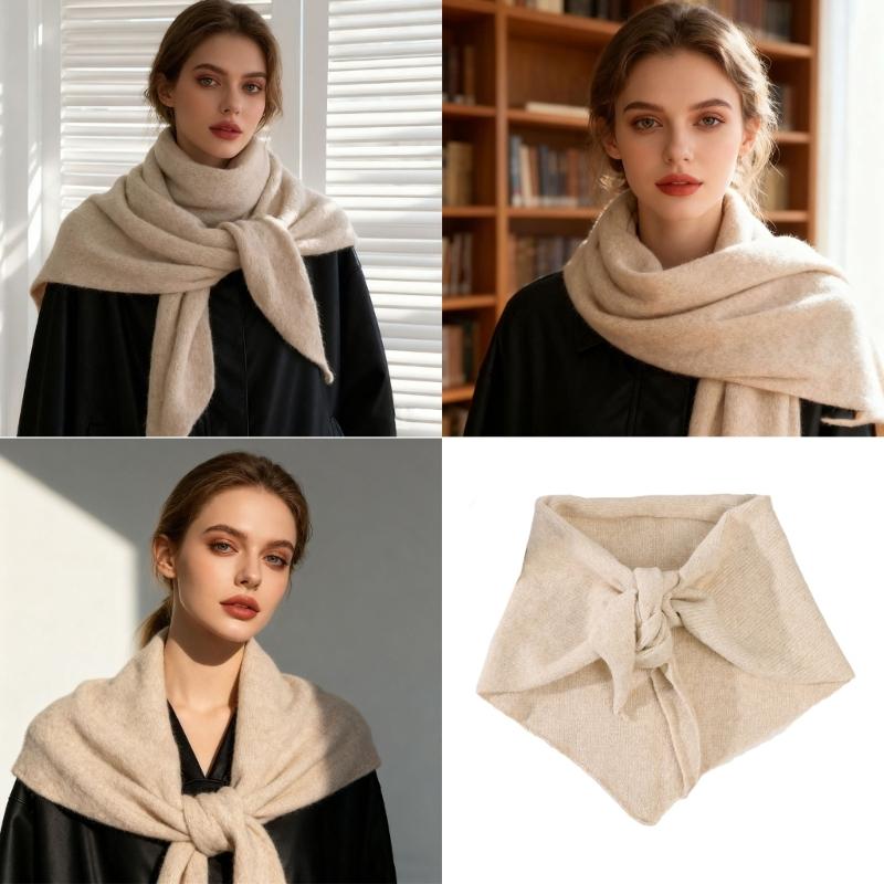 Practical High Density Soft Triangular Shawl Lightweight Moisture Resistant And Easy Care For Winter Season Versatility