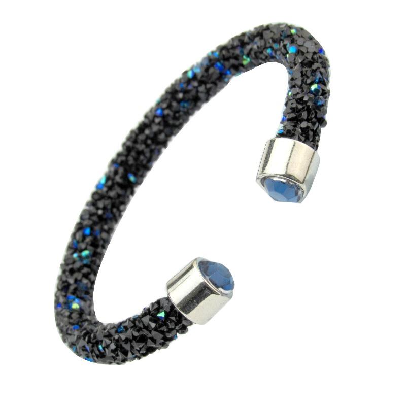 Baroque sparkling open bangle - trendy korean style, influencer favorite