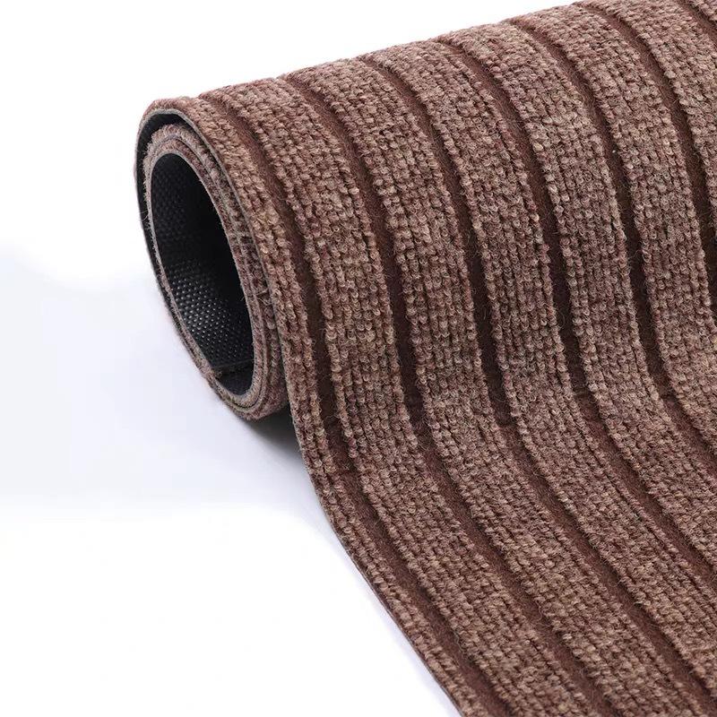 Non-Slip Polypropylene Seven-Stripe Doormat for Kitchen, Balcony, or Corridor