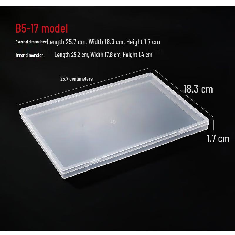 Transparent Rectangular Document Organizer
