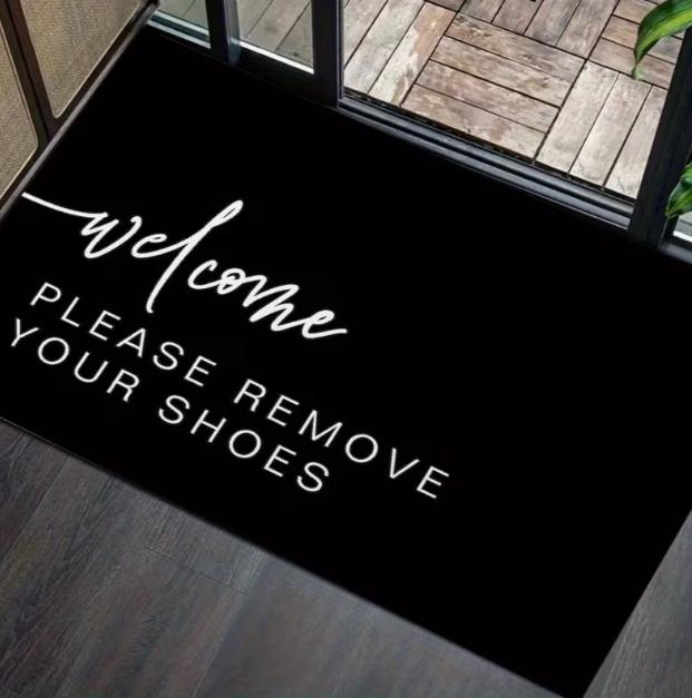 

Rural Farmhouse Welcomes Non Slip Floor Mats with please Put on Shoes and Take Off Shoes Floor Mats. Thank You for Home Decor 40cm x 60cm