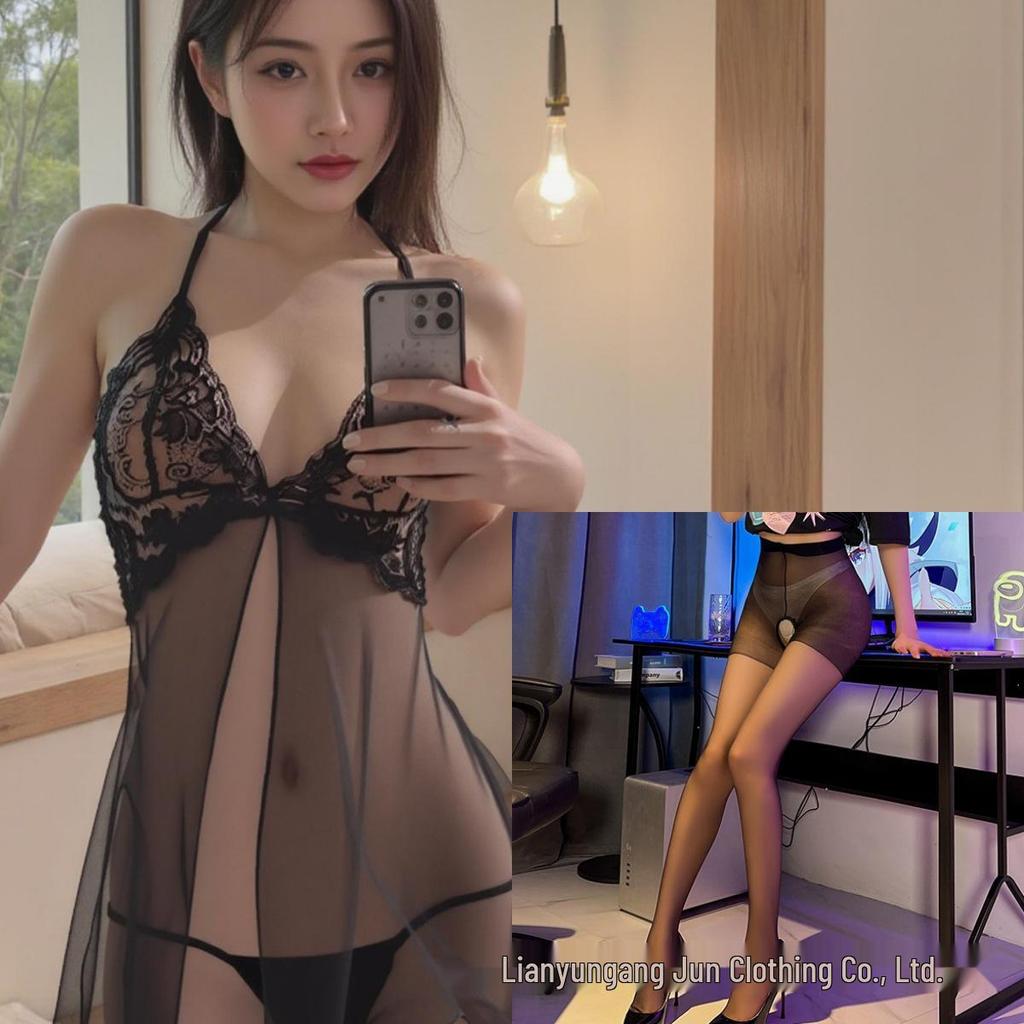 Sexy Dessous: Schnellverschluss Transparenz Versuchung Pyjama-Set