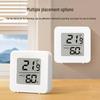 Smiley Face Mini Electronic Thermometer with LCD Temp & Humidity Display for Home & Office