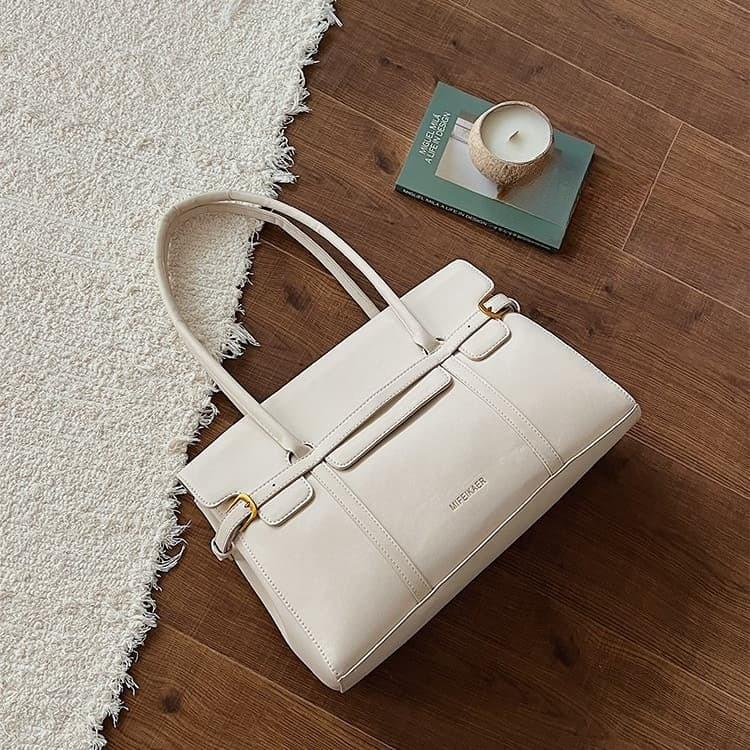 Large Capacity Leather Tote Bag Women's Shoulder Handbag
