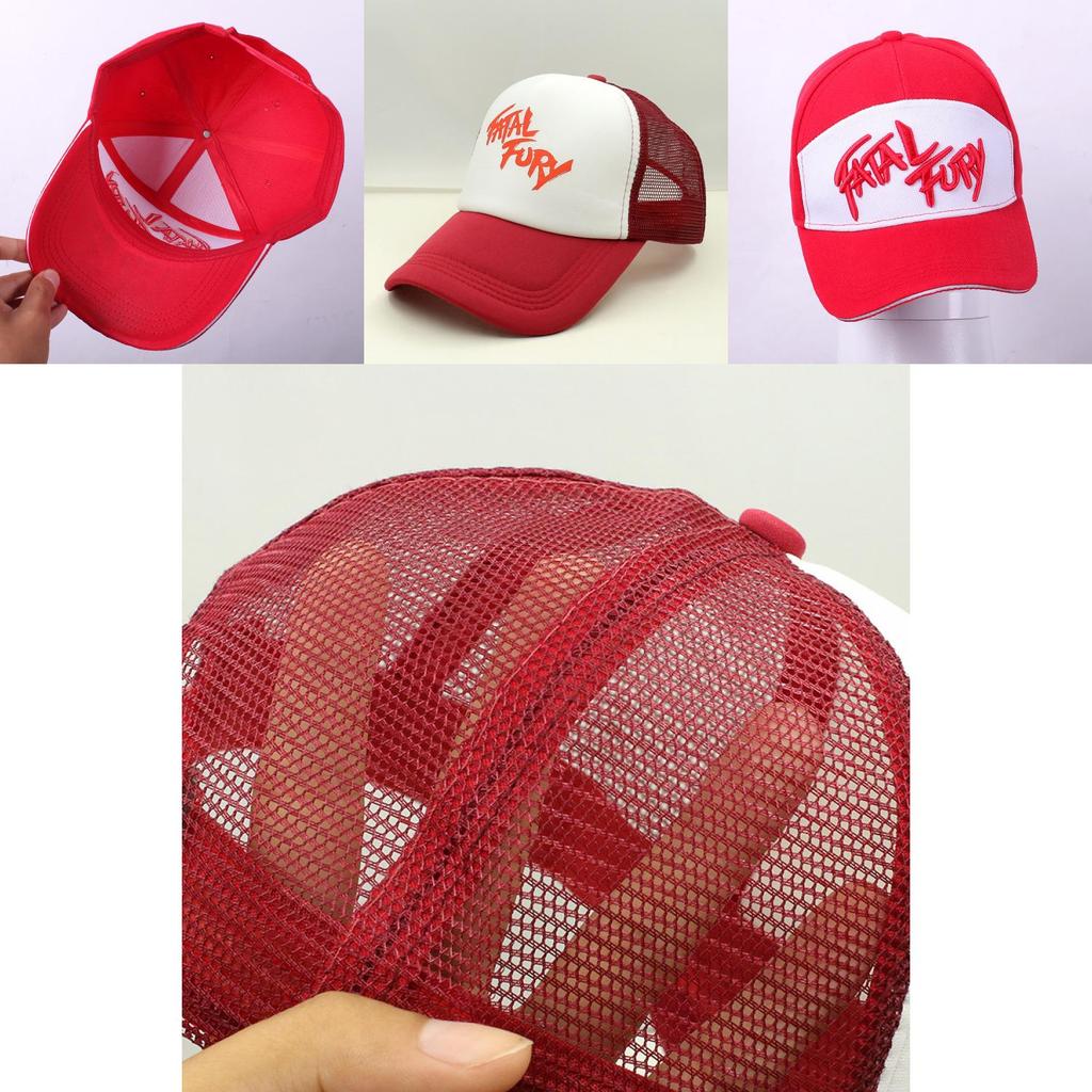 Fatal Fury Terry Bogard Vyšívaná Bavlněná Baseballová Čepice Hip Hop Styl