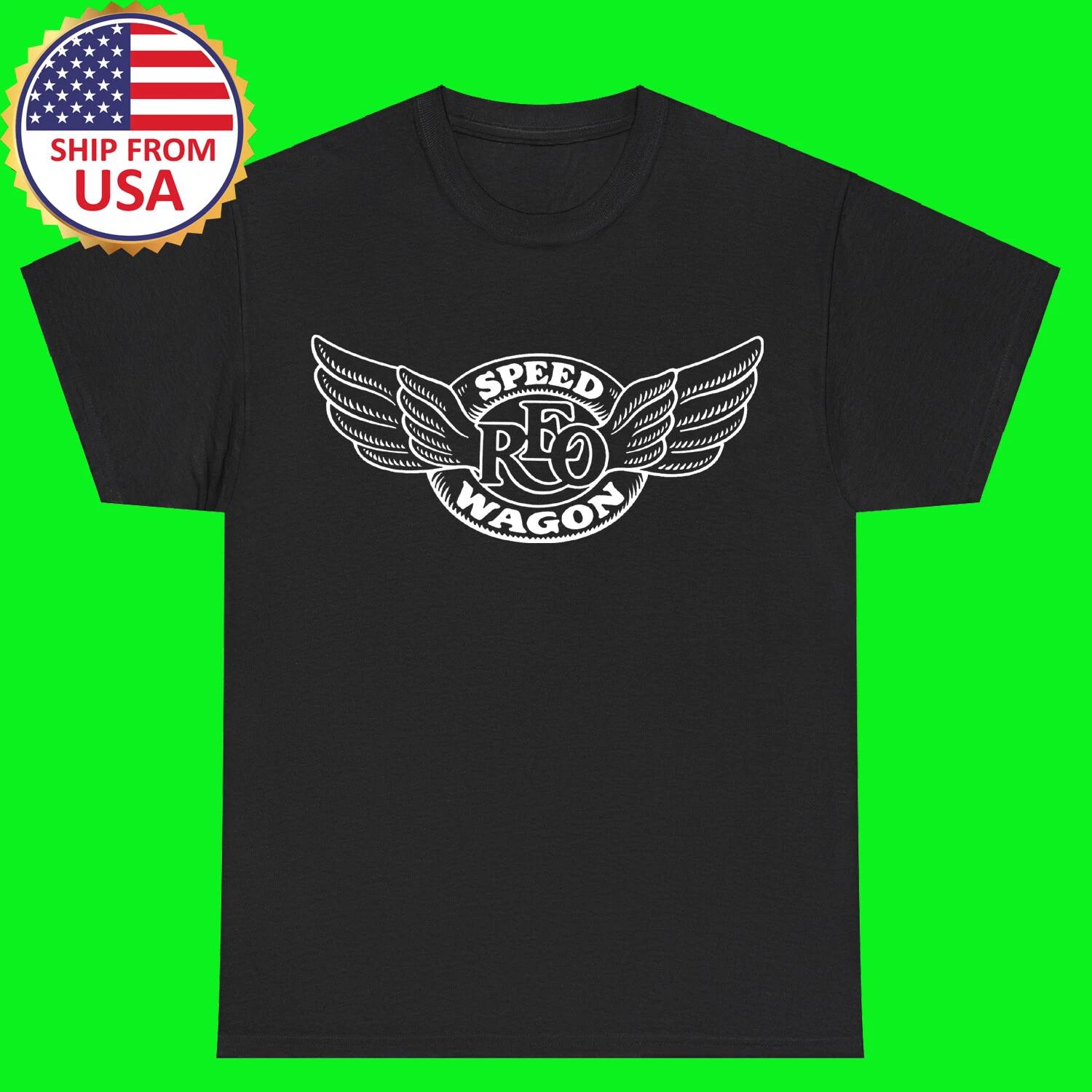 REO Speedwagon Black T-Shirt Tee Top Unisex L