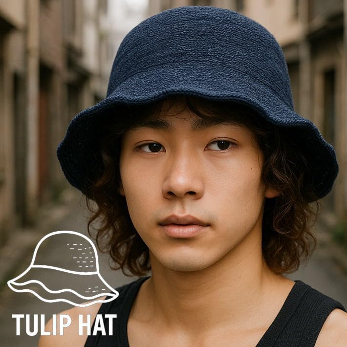 Tulip UV 7986676 Numbered [LTG] Hat, Hat, Men's & Women's, NEK, Foldable, Protection, Spring/Summer Hat, Stylish, Plain, (JP, Sizes, 57.0 cm, 60.0 cm,