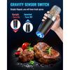 Gravity Electric Salt And Pepper Mill, Tilt To Grind Automatically, Battery Powered, Coarseness Adjustable, Upgraded Large Capac