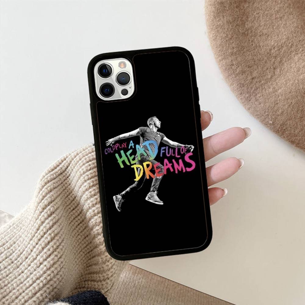 Moon Music Coldplay Band PC+TPU Phone Case For IPhone 17 16 15 14 PRO MAX 11 12 13 PLUS MINI Cover