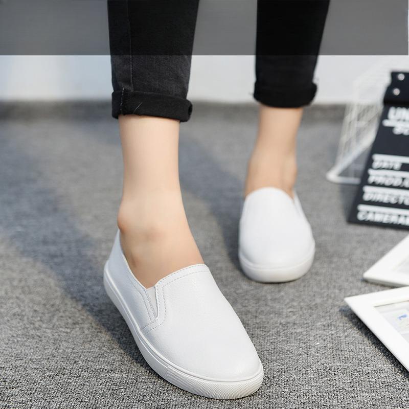 New Flat Women's Single Shoes Casual Board Shoes and Loafers